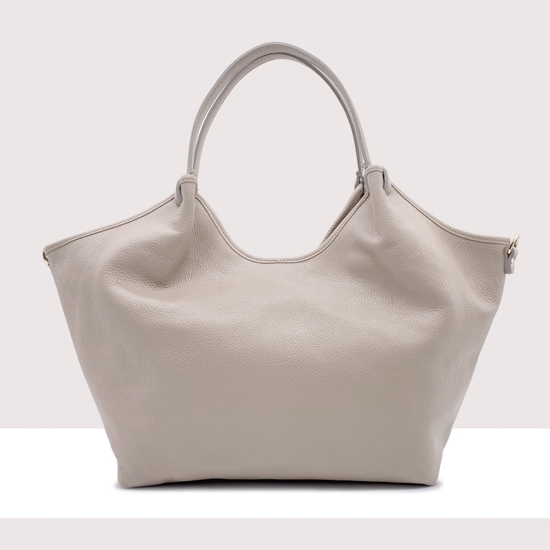 AJMAN - Shopping bag Maxi in vera pelle