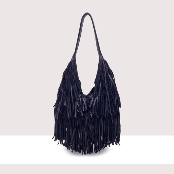 AMSTERDAM - Borsa in vera pelle lavorazione vintage