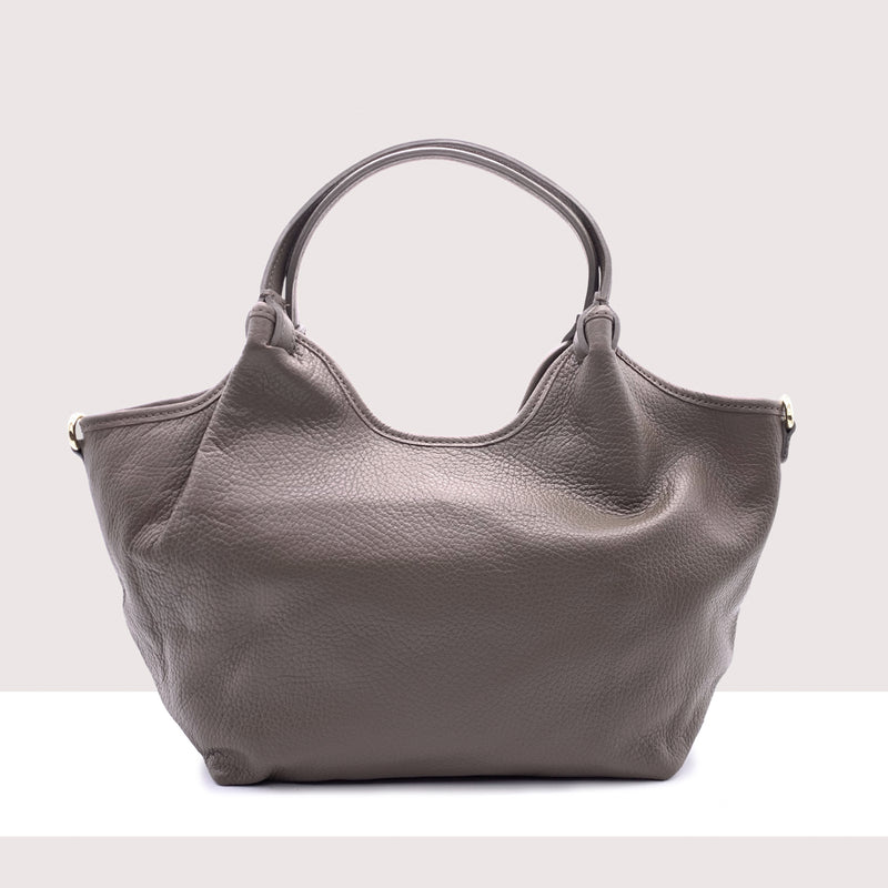 ASTANA - Shopping bag in vera pelle