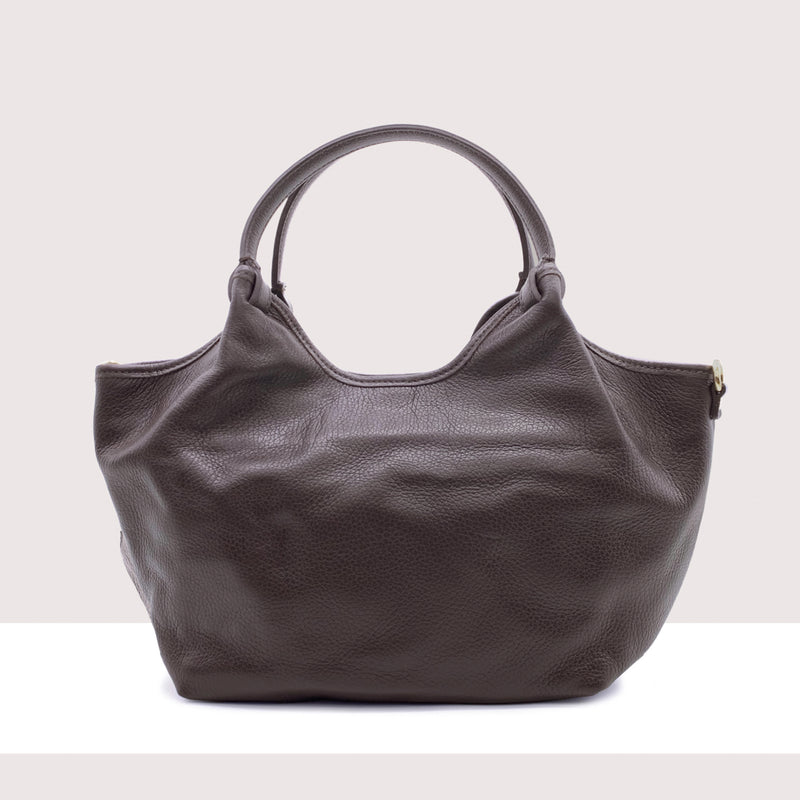 ASTANA - Shopping bag in vera pelle