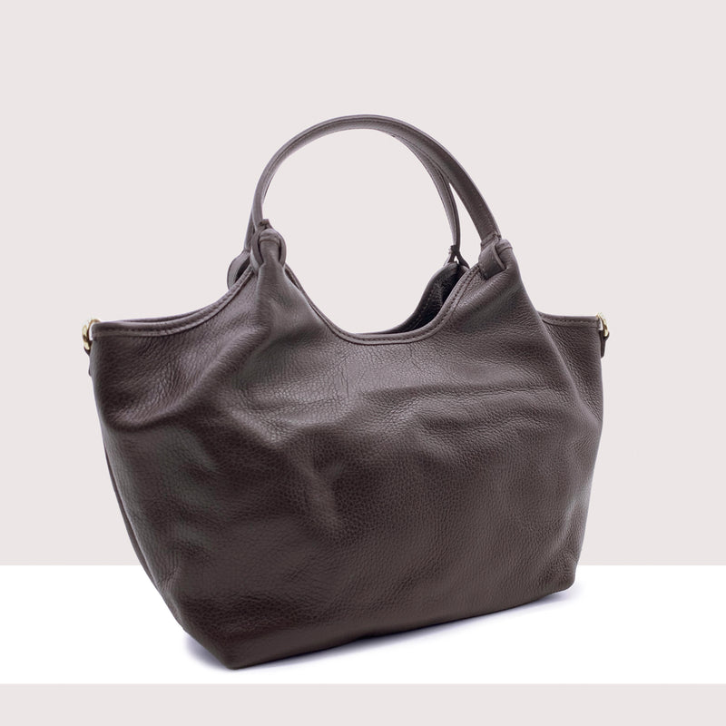 ASTANA - Shopping bag in vera pelle