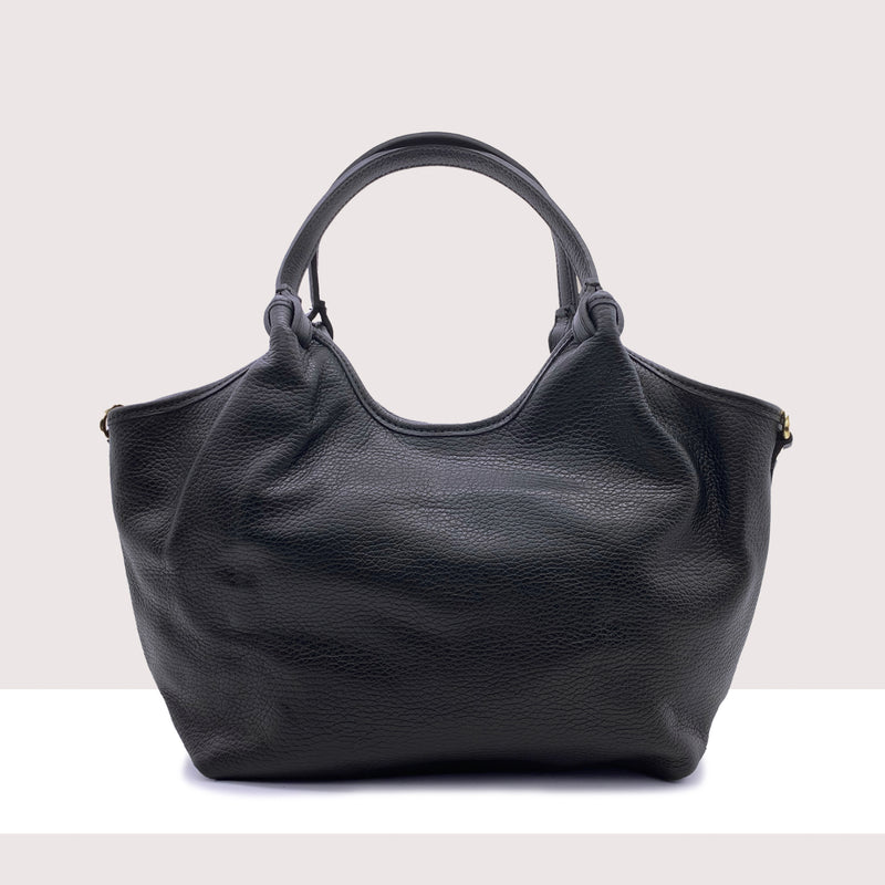 ASTANA - Shopping bag in vera pelle