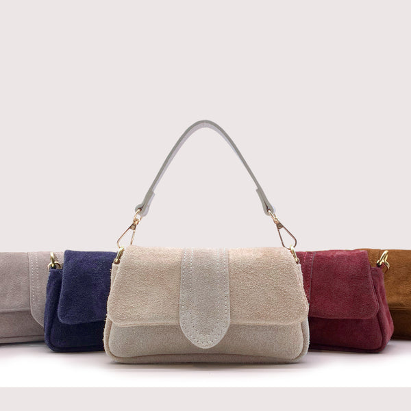 BAKU - Mini bag in vero camoscio