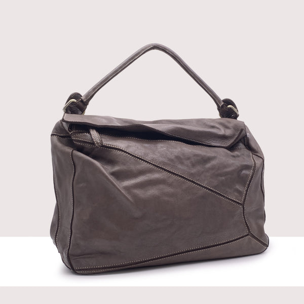 BARCELLONA - Borsa in vera pelle lavorazione vintage