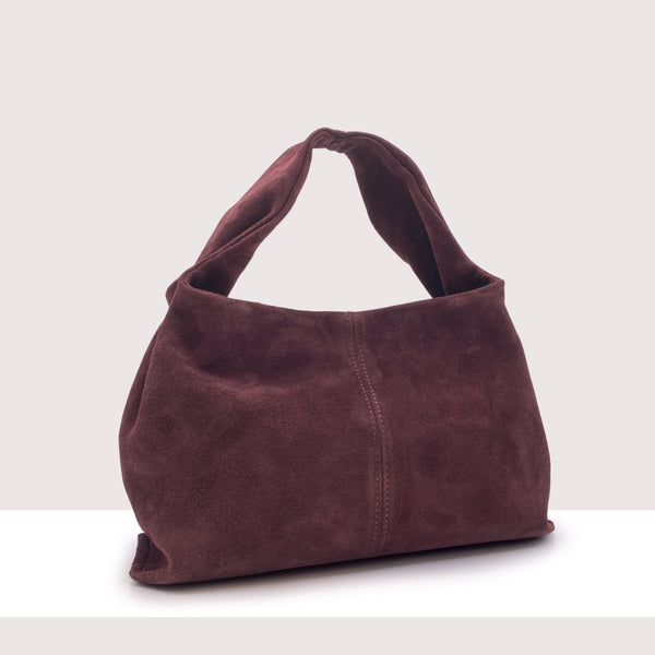 BELGRADO - Borsa a spalla in vero camoscio