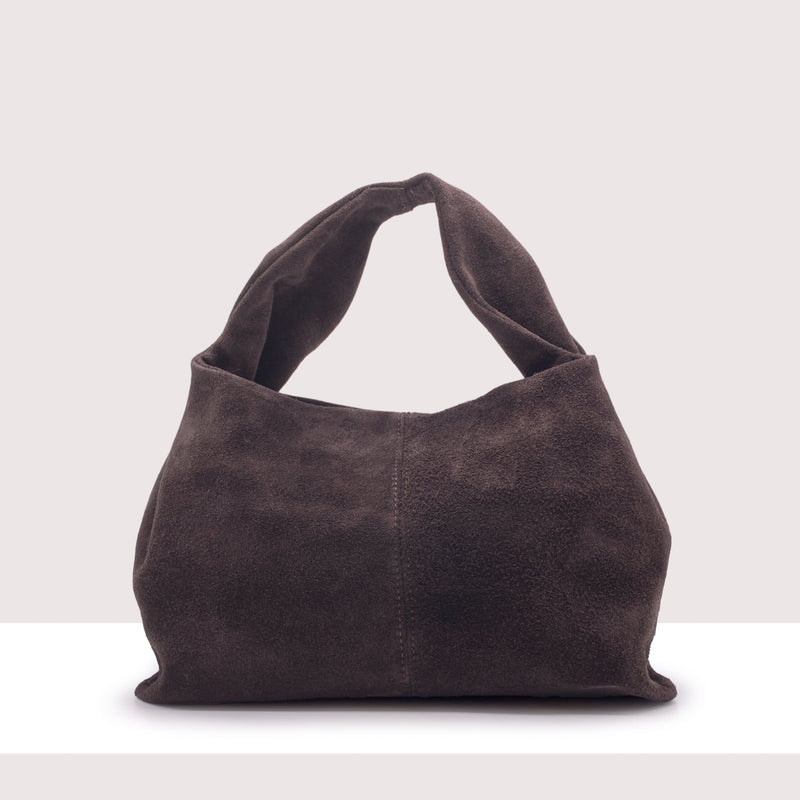 BELGRADO - Borsa a spalla in vero camoscio