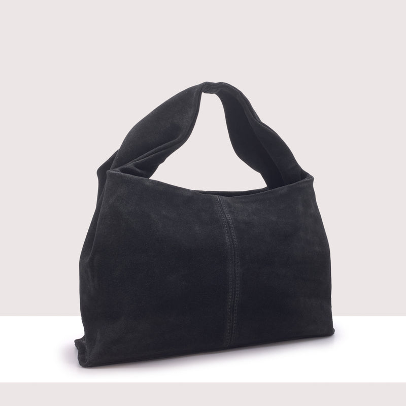 BELGRADO - Borsa a spalla in vero camoscio