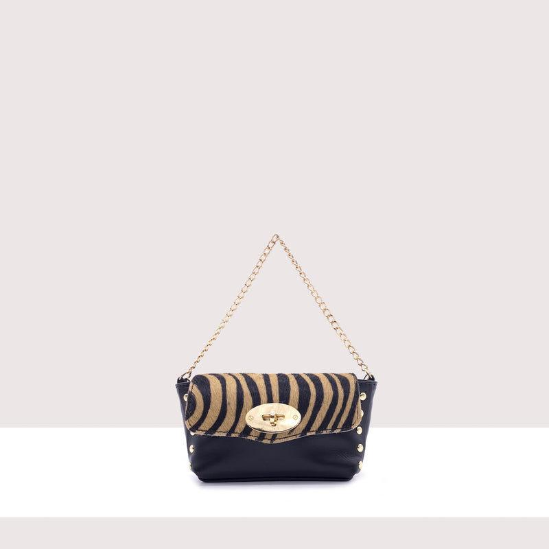 BILBAO - Mini bag in vera pelle e cavallino