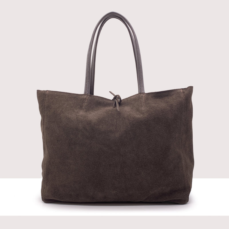 BRATISLAVA - Shopping bag in vero camoscio