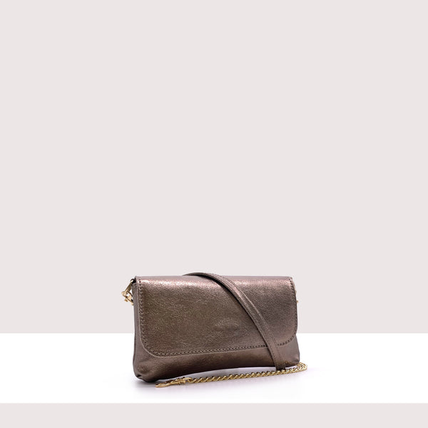 BRIGHTON - Mini bag in vera pelle laminata