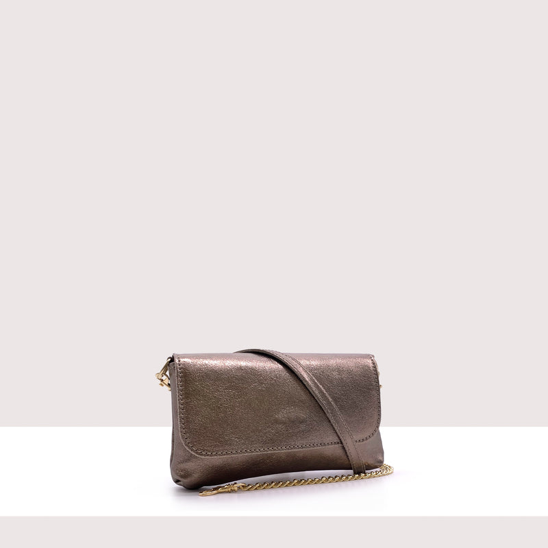 BRIGHTON - Mini bag in vera pelle laminata