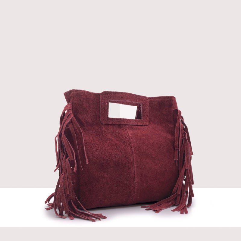 BRISTOL - Mini bag in vero camoscio