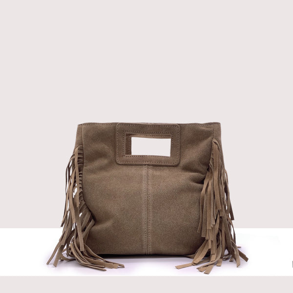 BRISTOL - Mini bag in vero camoscio