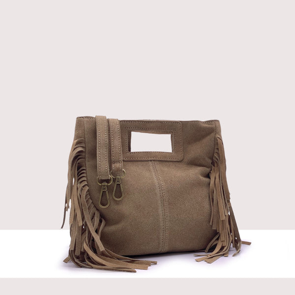 BRISTOL - Mini bag in vero camoscio