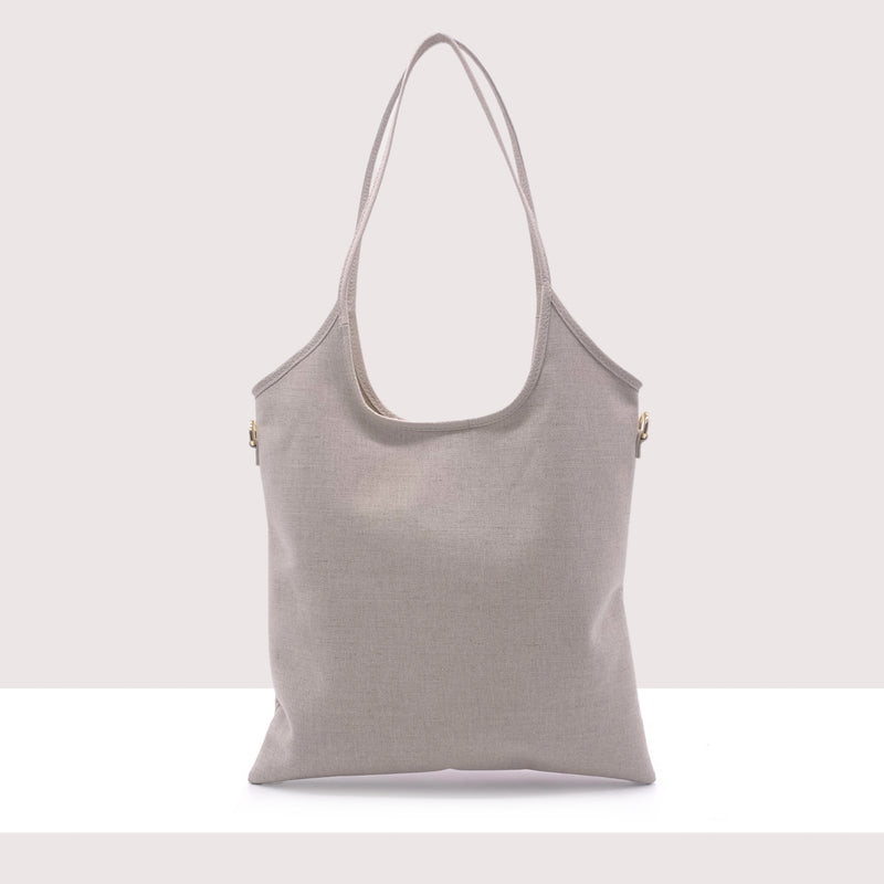 CARACAS - Shopping bag in ecopelle e tela