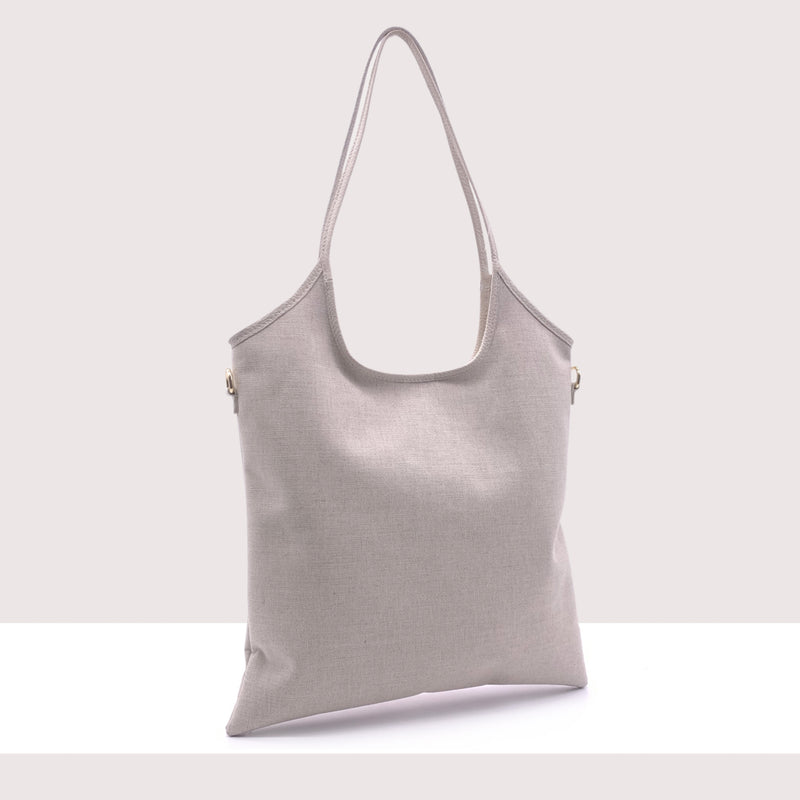 CARACAS - Shopping bag in ecopelle e tela