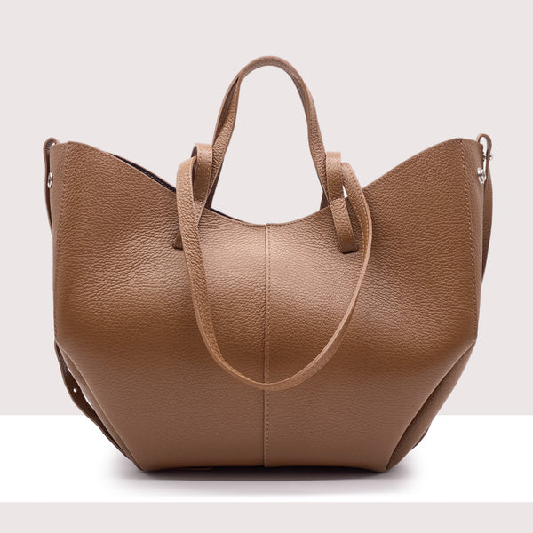 DETROIT - Shopping bag in vera pelle