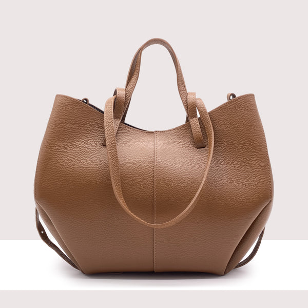 DETROIT - Shopping bag in vera pelle