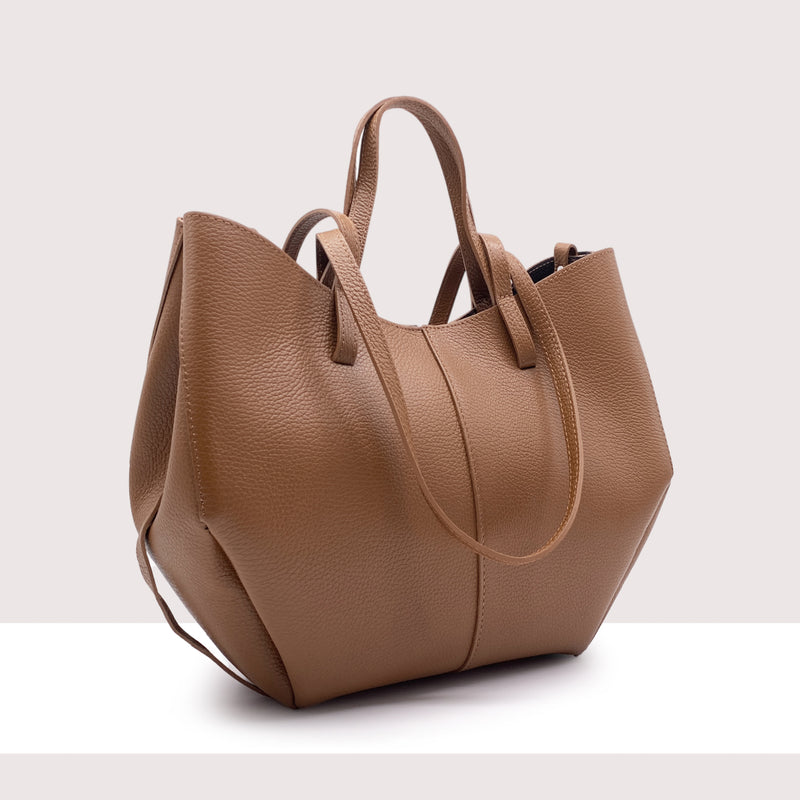 DETROIT - Shopping bag in vera pelle