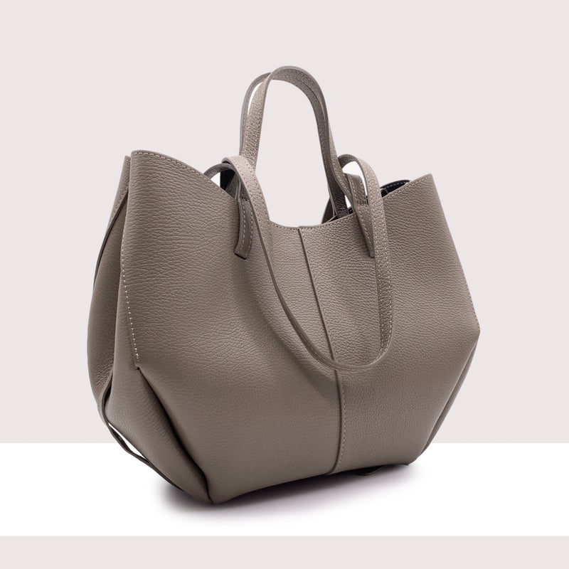 DETROIT - Shopping bag in vera pelle