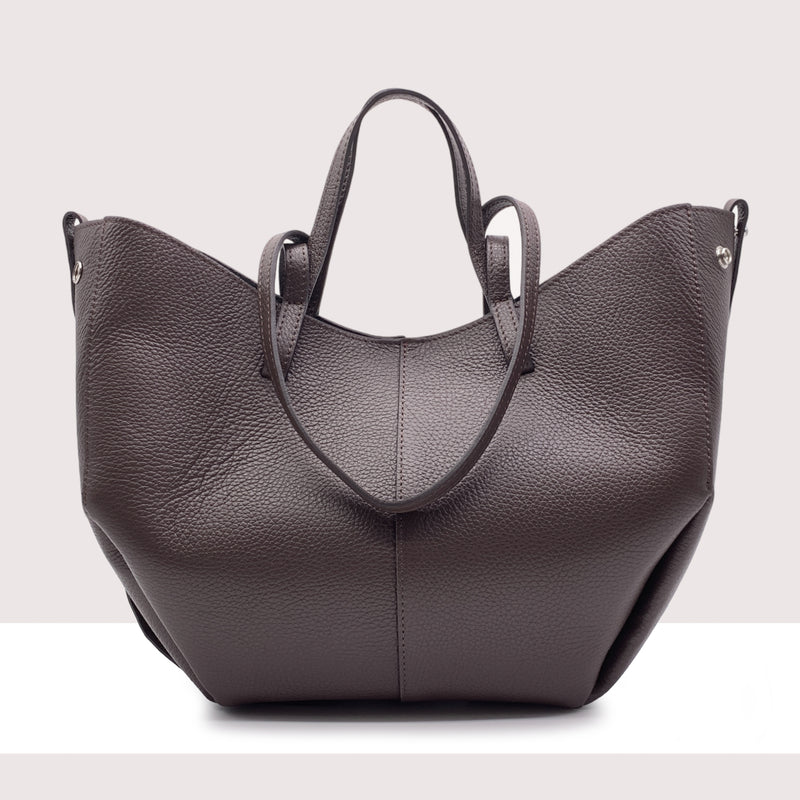 DETROIT - Shopping bag in vera pelle