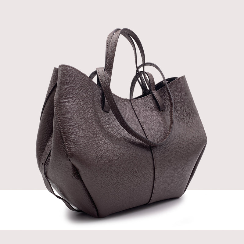 DETROIT - Shopping bag in vera pelle