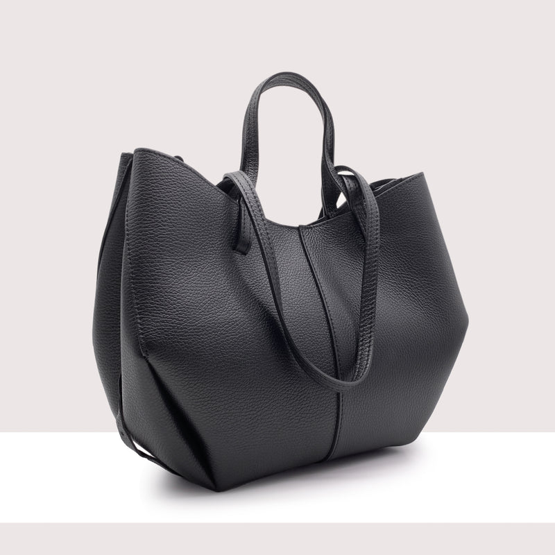 DETROIT - Shopping bag in vera pelle