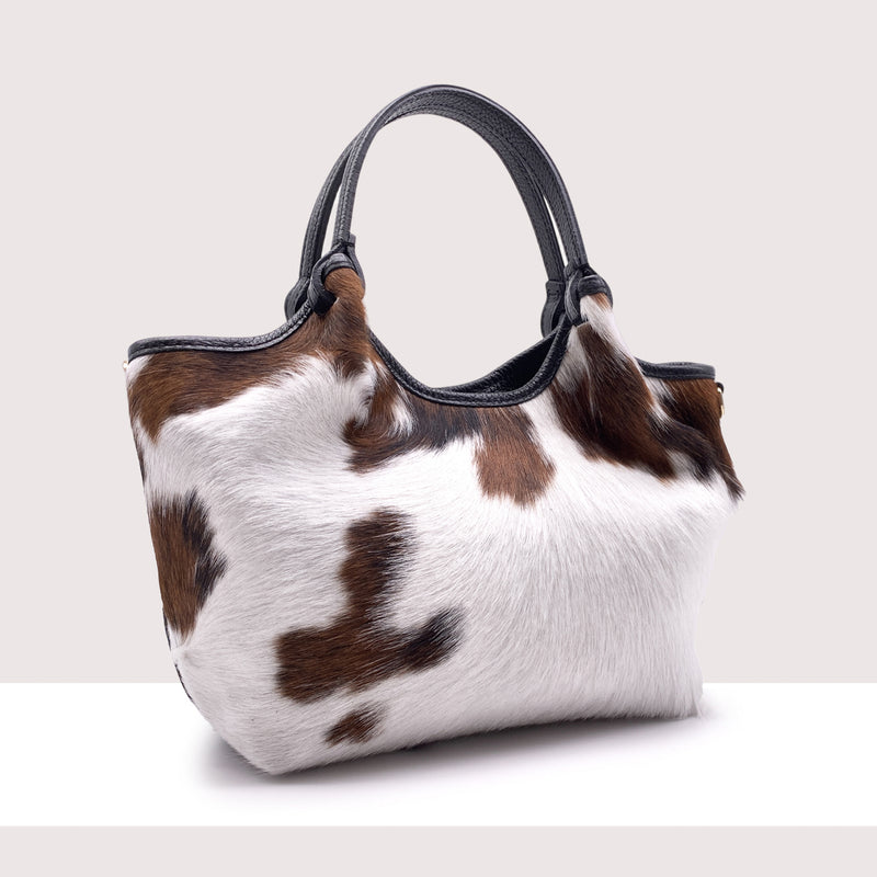 DHAKA - Shopping bag in vera pelle e cavallino