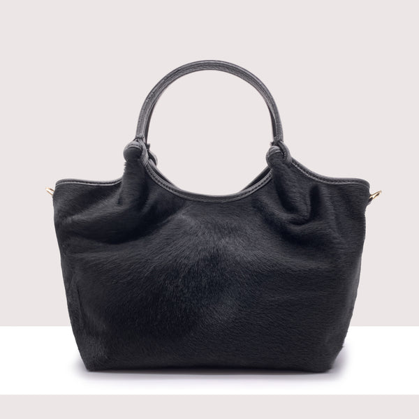 DHAKA - Shopping bag in vera pelle e cavallino