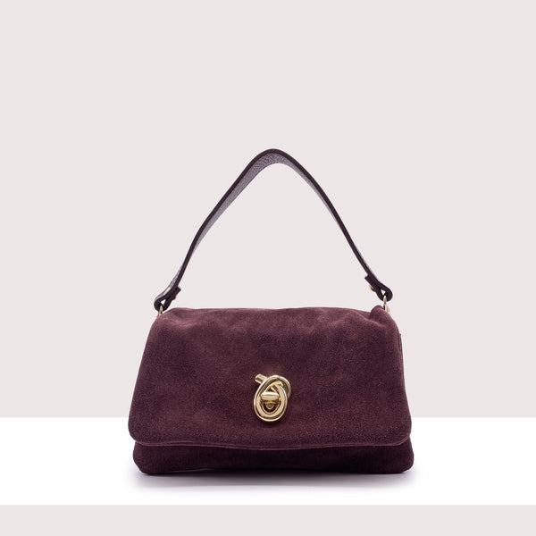 DILI - Mini bag in vero camoscio e pelle