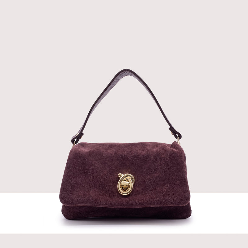 DILI - Mini bag in vero camoscio e pelle