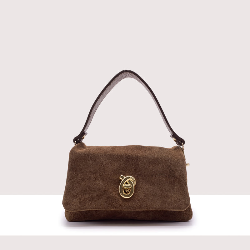 DILI - Mini bag in vero camoscio e pelle