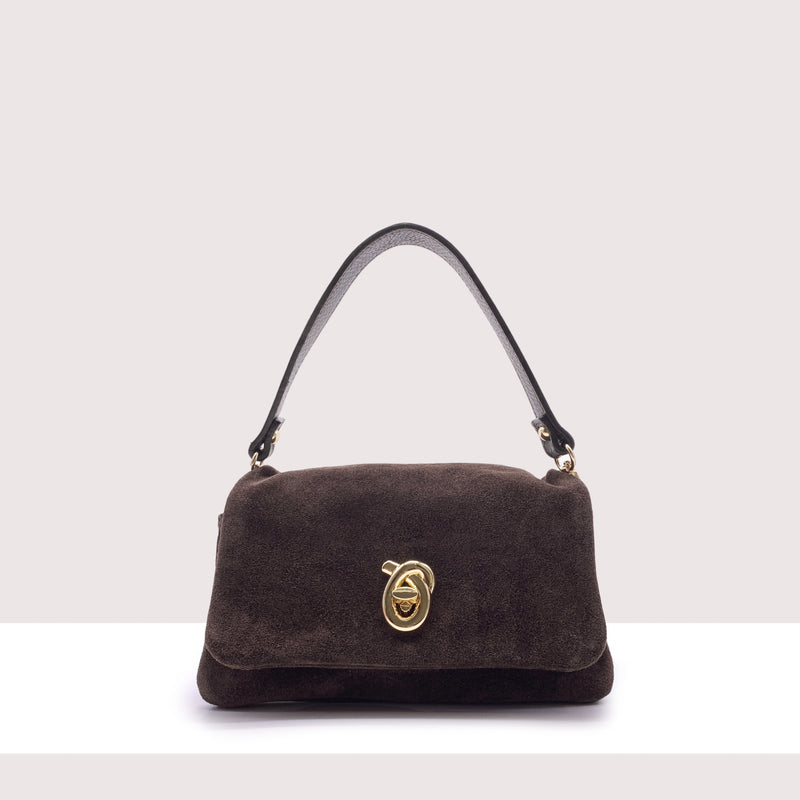 DILI - Mini bag in vero camoscio e pelle