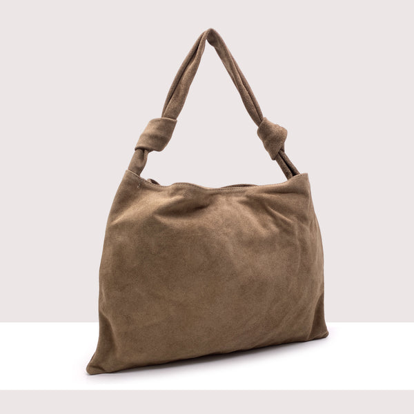 DUBAI - Borsa a spalla in vero camoscio