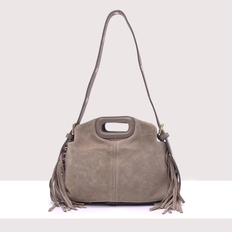 EREVAN - Mini bag in vero camoscio con tracolla