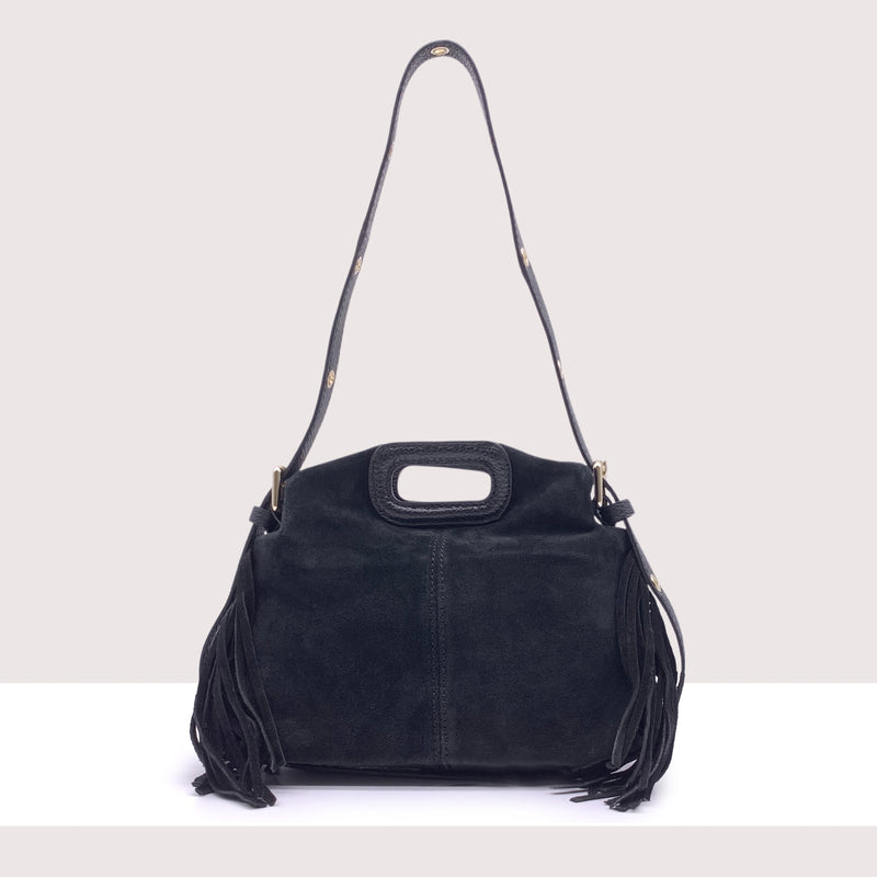 EREVAN - Mini bag in vero camoscio con tracolla