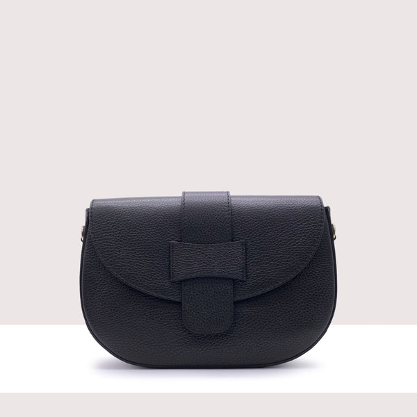 GINEVRA - Borsa in vera pelle con pattina