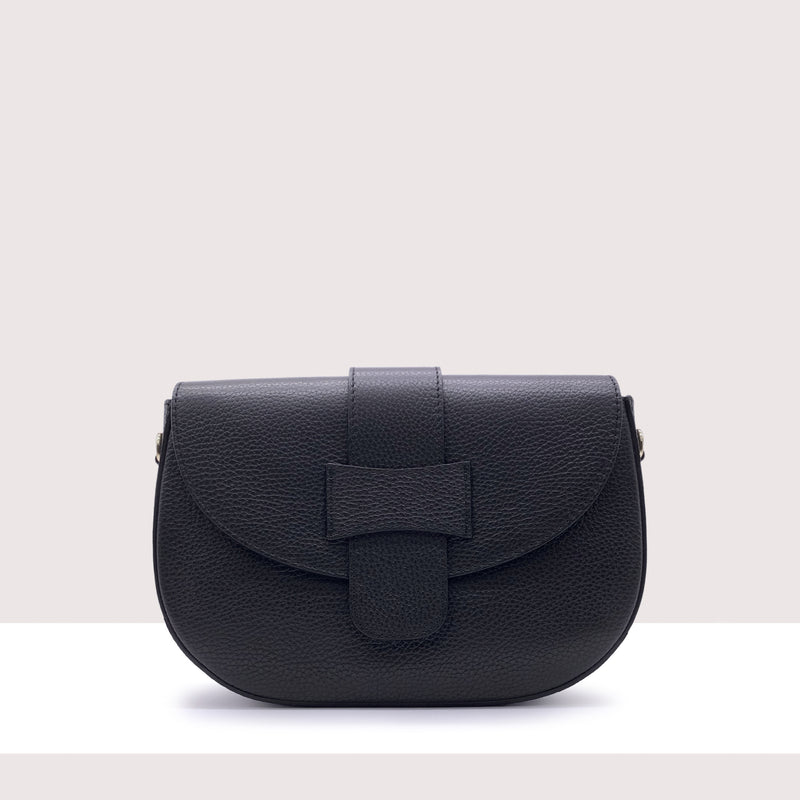 GINEVRA - Borsa in vera pelle con pattina