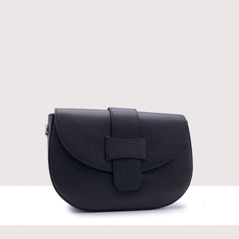 GINEVRA - Borsa in vera pelle con pattina