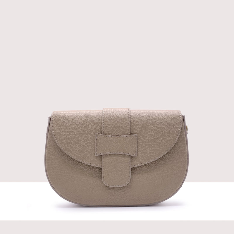 GINEVRA - Borsa in vera pelle con pattina