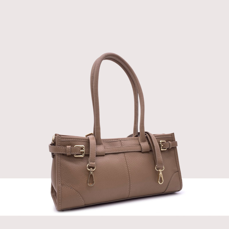 ISTANBUL - Borsa in vera pelle con manici