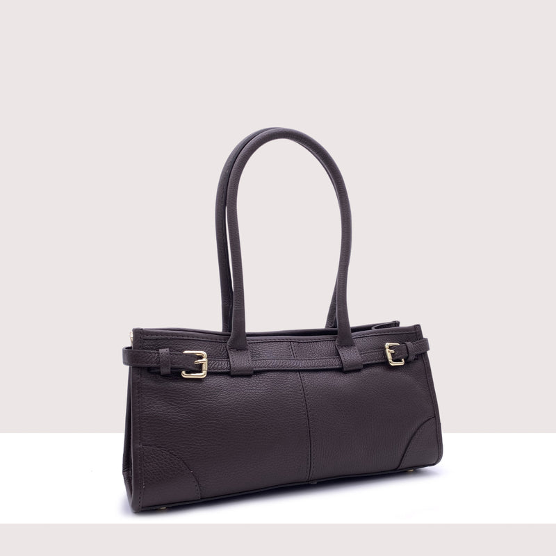 ISTANBUL - Borsa in vera pelle con manici
