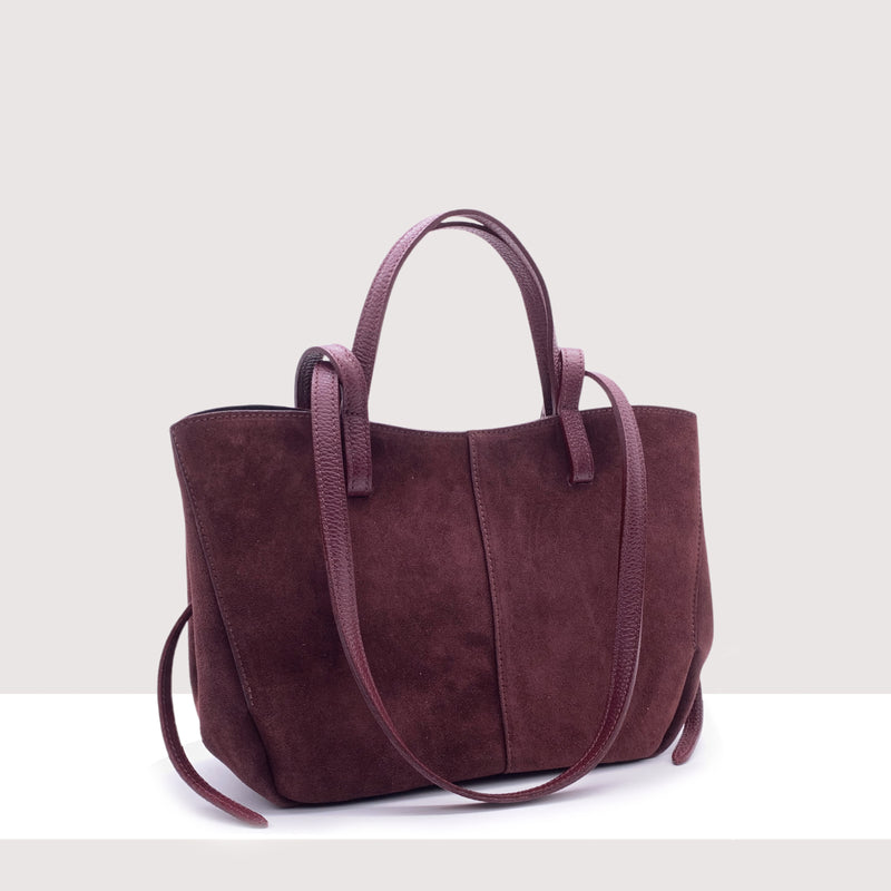 KIGALI - Shopping bag in vero camoscio