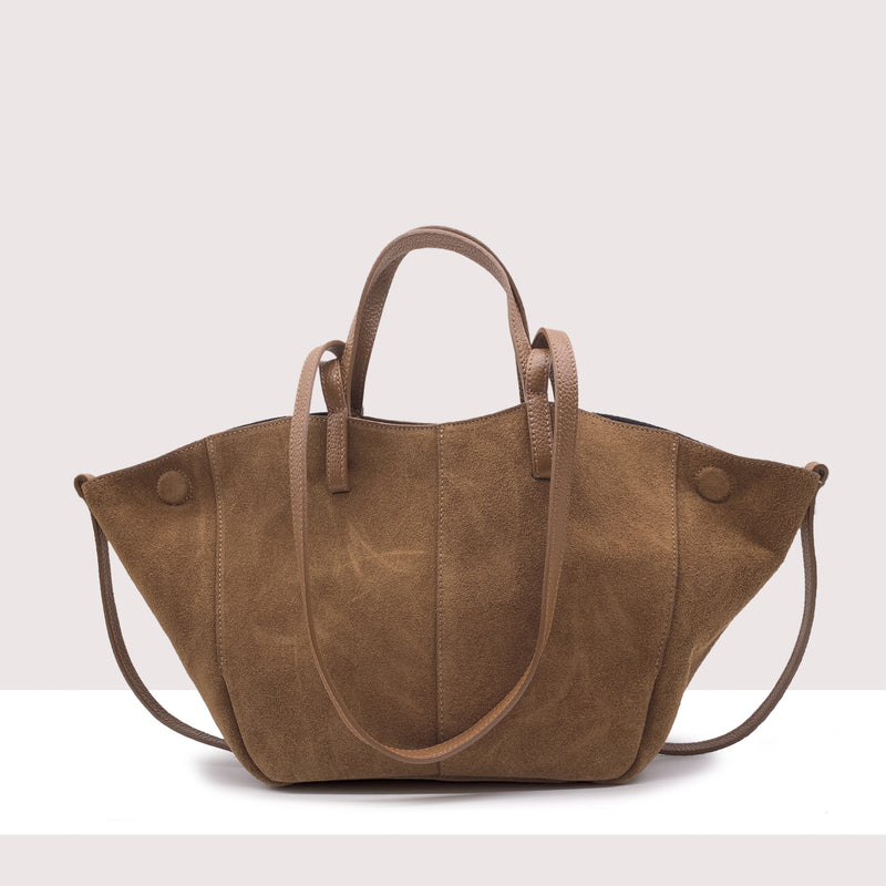 KIGALI - Shopping bag in vero camoscio