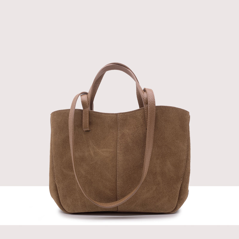 KIGALI - Shopping bag in vero camoscio