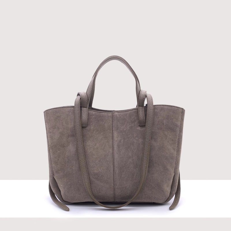 KIGALI - Shopping bag in vero camoscio