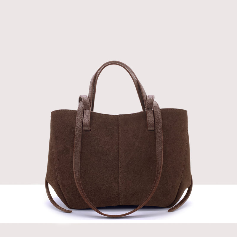 KIGALI - Shopping bag in vero camoscio