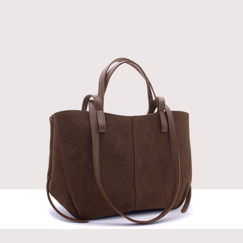 KIGALI - Shopping bag in vero camoscio