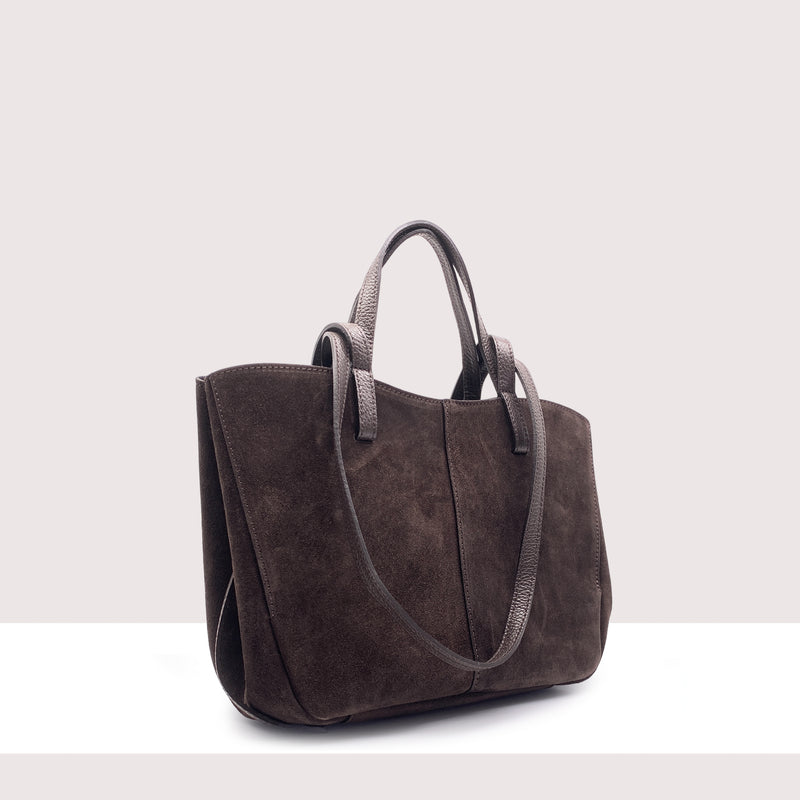 KIGALI - Shopping bag in vero camoscio