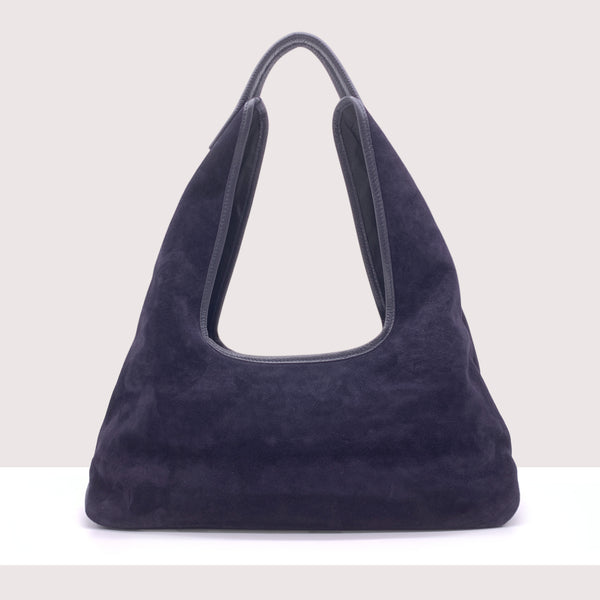 MANAMA - Shopping bag in vero camoscio e pelle